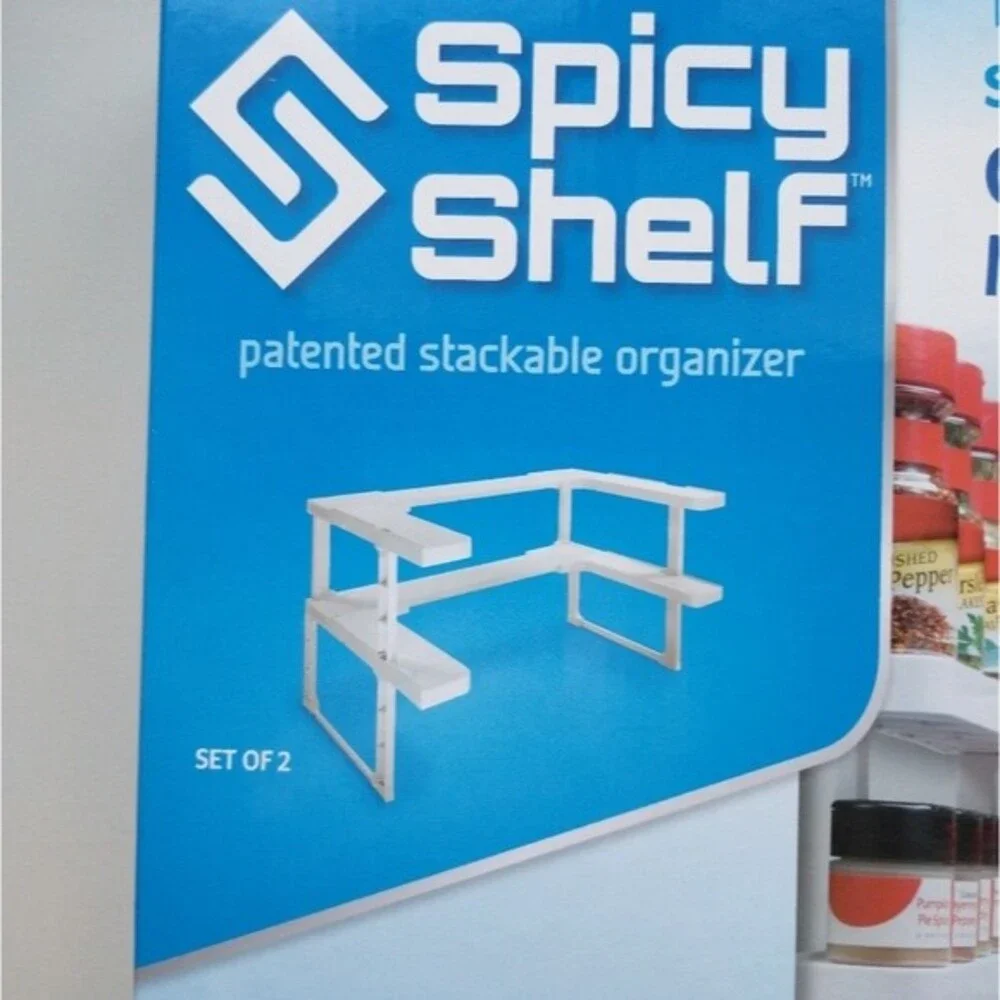 Spicy Shelf Patented Stackable Organizer - Pantry, Bathroom, Crafts